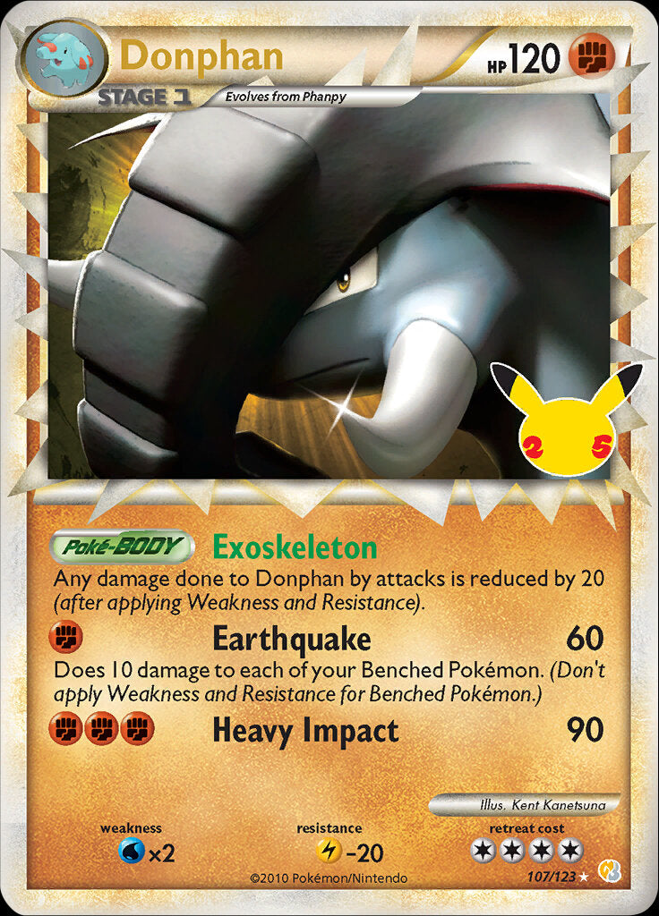 Donphan (107/123) [Celebrations: 25th Anniversary - Classic Collection] | Jomio and Rueliete's Cards and Comics