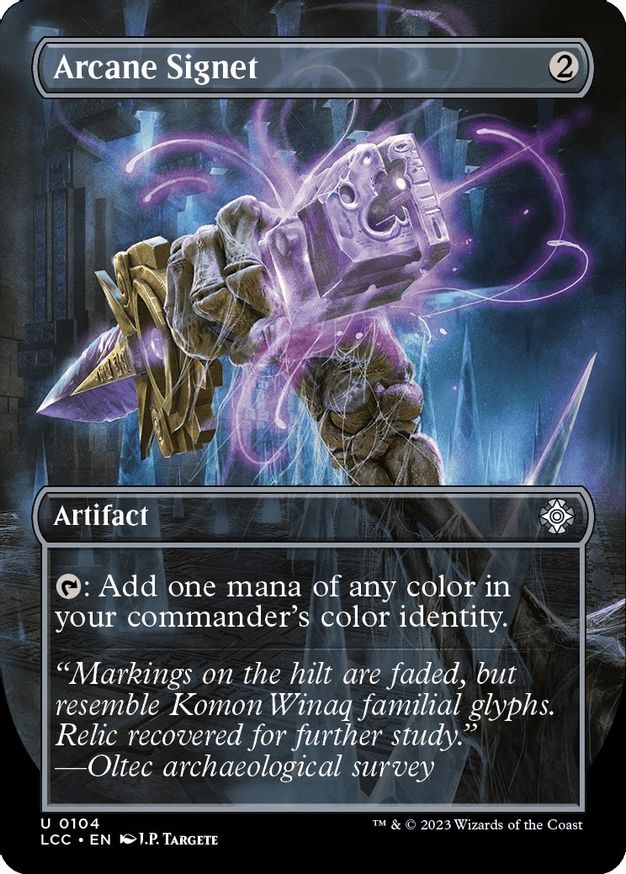 Arcane Signet (Borderless) [The Lost Caverns of Ixalan Commander] | Jomio and Rueliete's Cards and Comics