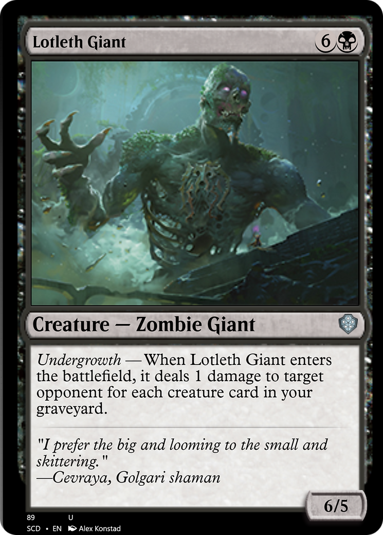 Lotleth Giant [Starter Commander Decks] | Jomio and Rueliete's Cards and Comics