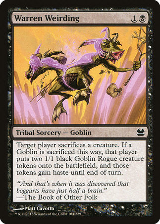 Warren Weirding [Modern Masters] | Jomio and Rueliete's Cards and Comics