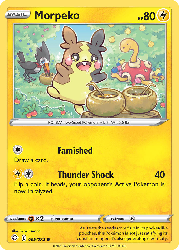 Morpeko (035/072) [Sword & Shield: Shining Fates] | Jomio and Rueliete's Cards and Comics