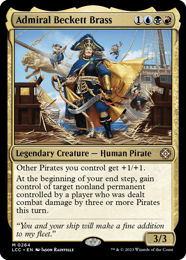 Admiral Beckett Brass [The Lost Caverns of Ixalan Commander] | Jomio and Rueliete's Cards and Comics