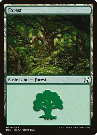 Forest (32) [Duel Decks: Elves vs. Inventors] | Jomio and Rueliete's Cards and Comics