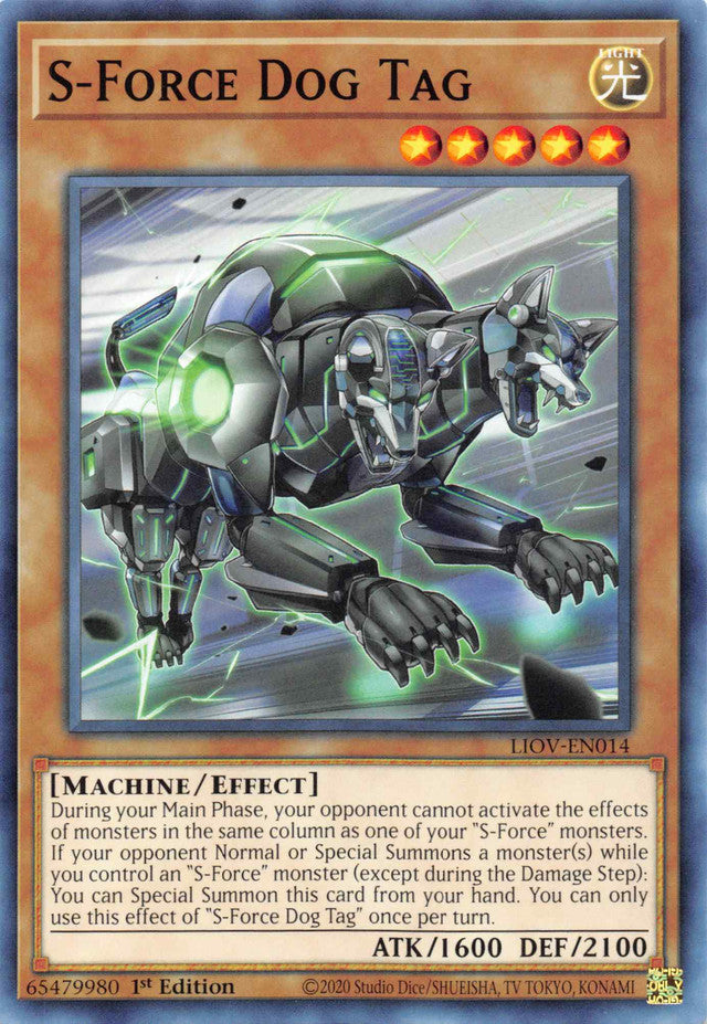 S-Force Dog Tag [LIOV-EN014] Common | Jomio and Rueliete's Cards and Comics