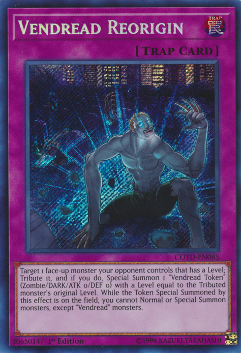 Vendread Reorigin [COTD-EN085] Secret Rare | Jomio and Rueliete's Cards and Comics