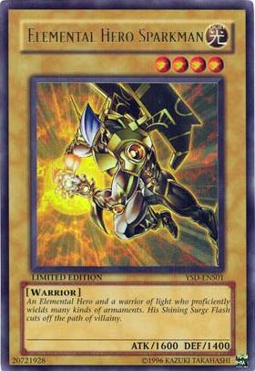 Elemental HERO Sparkman [YSD-ENS01] Ultra Rare | Jomio and Rueliete's Cards and Comics