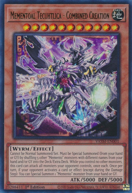 Mementoal Tecuhtlica - Combined Creation [VASM-EN001] Ultra Rare | Jomio and Rueliete's Cards and Comics