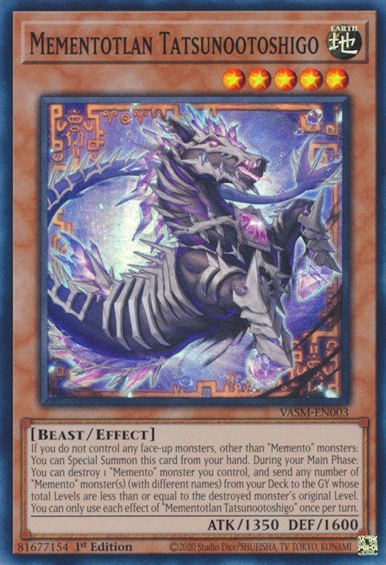 Mementotlan Tatsunootoshigo [VASM-EN003] Super Rare | Jomio and Rueliete's Cards and Comics