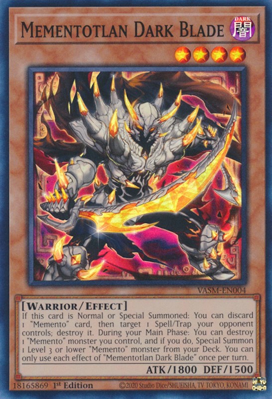 Mementotlan Dark Blade [VASM-EN004] Super Rare | Jomio and Rueliete's Cards and Comics