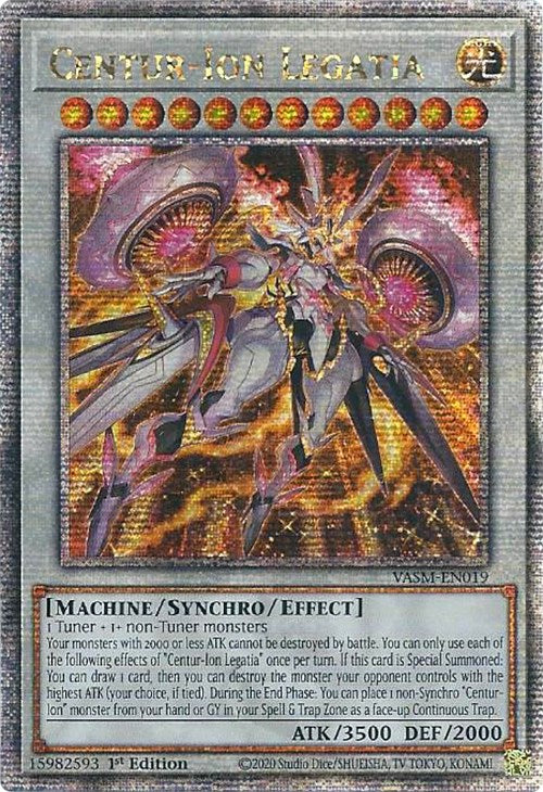 Centur-Ion Legatia (Quarter Century Secret Rare) [VASM-EN019] Quarter Century Secret Rare | Jomio and Rueliete's Cards and Comics