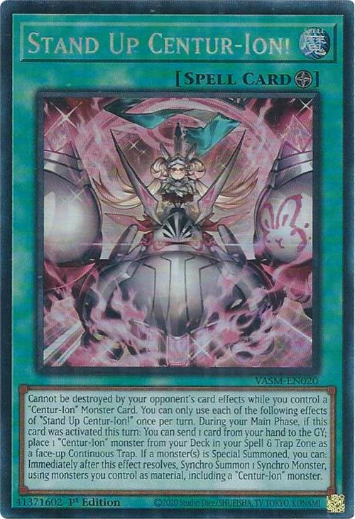 Stand Up Centur-Ion! (CR) [VASM-EN020] Collector's Rare | Jomio and Rueliete's Cards and Comics