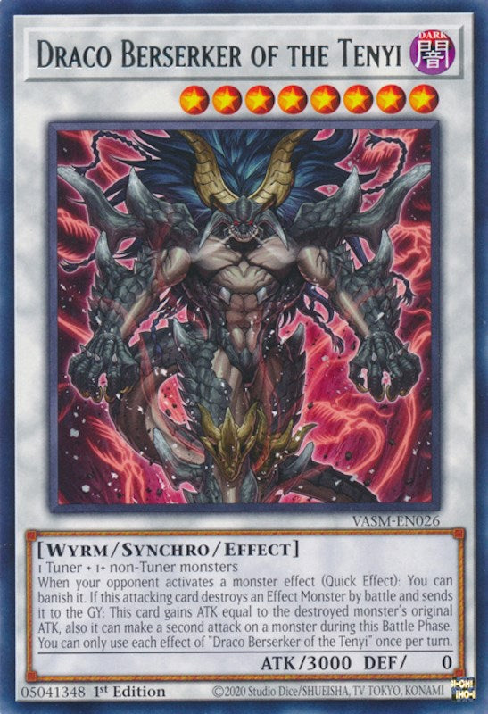 Draco Berserker of the Tenyi [VASM-EN026] Rare | Jomio and Rueliete's Cards and Comics