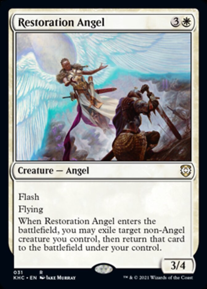 Restoration Angel [Kaldheim Commander] | Jomio and Rueliete's Cards and Comics