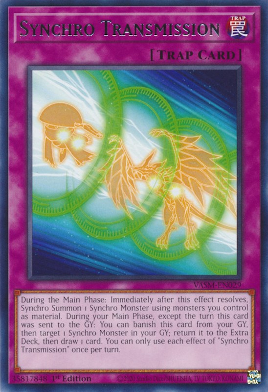 Synchro Transmission [VASM-EN029] Rare | Jomio and Rueliete's Cards and Comics
