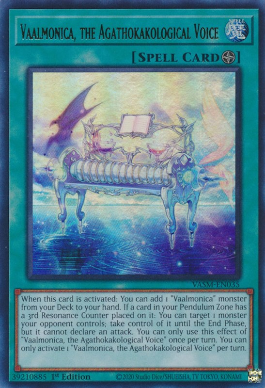 Vaalmonica, the Agathokakological Voice [VASM-EN035] Ultra Rare | Jomio and Rueliete's Cards and Comics