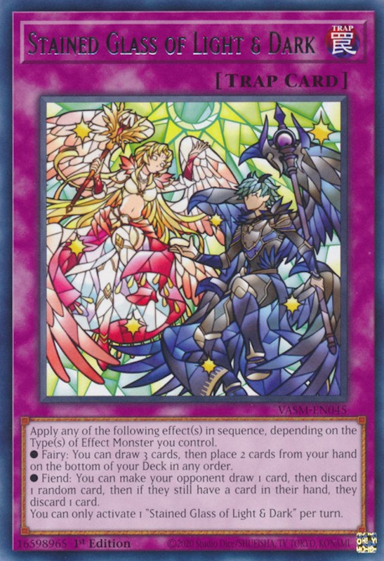 Stained Glass of Light & Dark [VASM-EN045] Rare | Jomio and Rueliete's Cards and Comics
