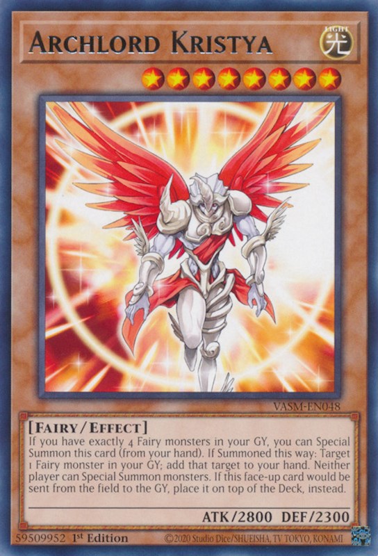 Archlord Kristya [VASM-EN048] Rare | Jomio and Rueliete's Cards and Comics