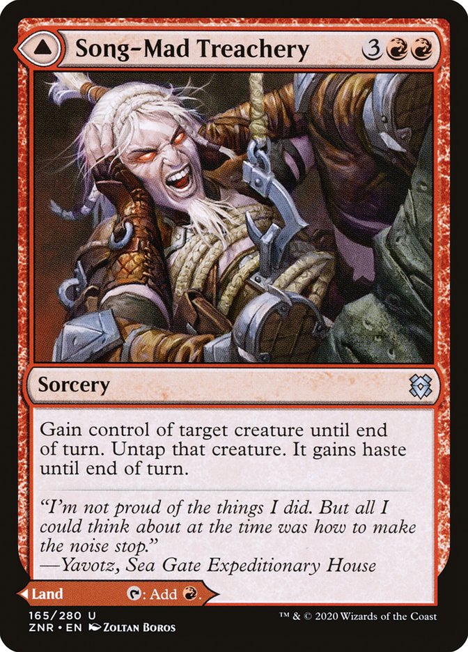 Song-Mad Treachery // Song-Mad Ruins [Zendikar Rising] | Jomio and Rueliete's Cards and Comics