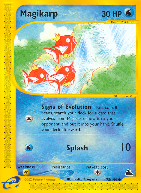 Magikarp (75/144) [Skyridge] | Jomio and Rueliete's Cards and Comics