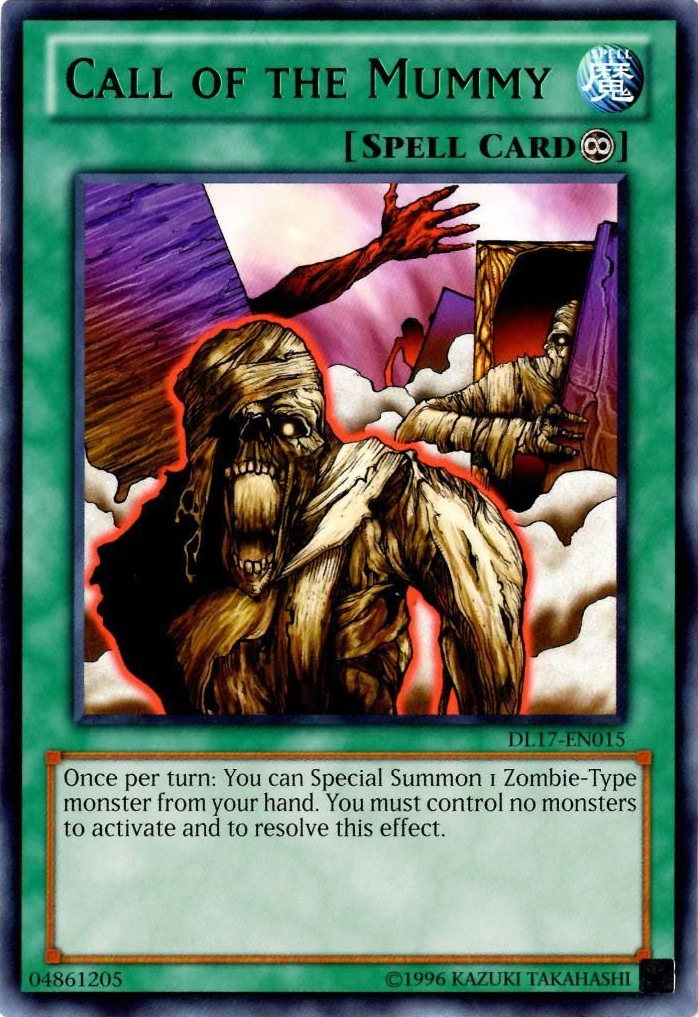 Call of the Mummy (Green) [DL17-EN015] Rare | Jomio and Rueliete's Cards and Comics