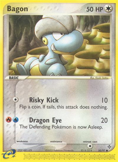 Bagon (50/97) [EX: Dragon] | Jomio and Rueliete's Cards and Comics