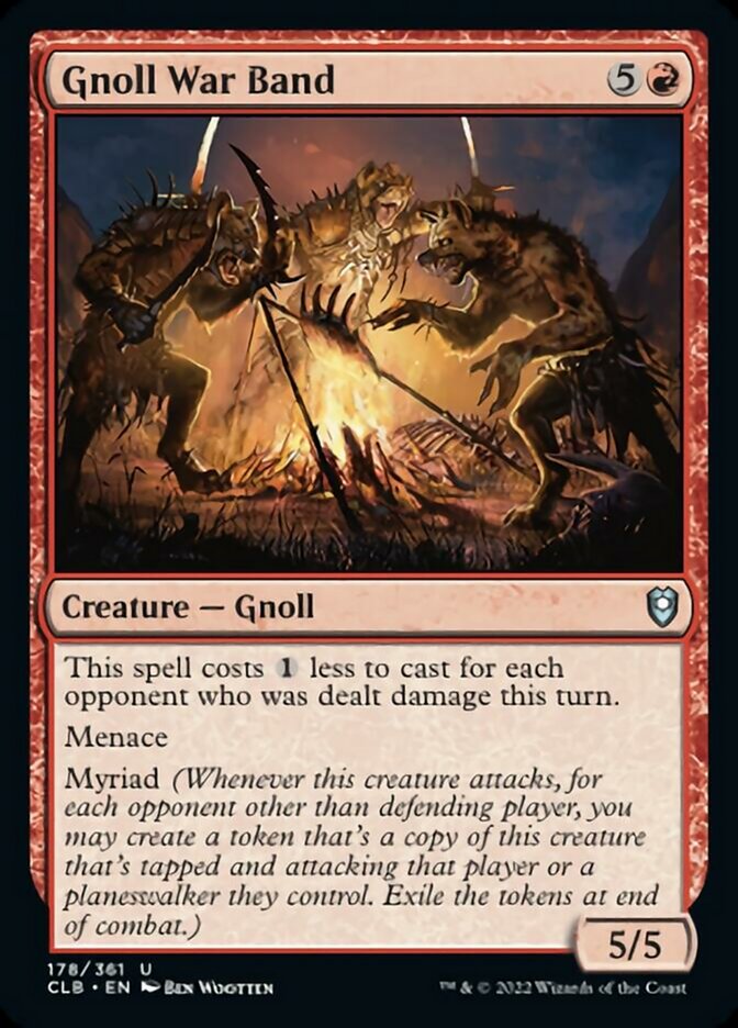 Gnoll War Band [Commander Legends: Battle for Baldur's Gate] | Jomio and Rueliete's Cards and Comics