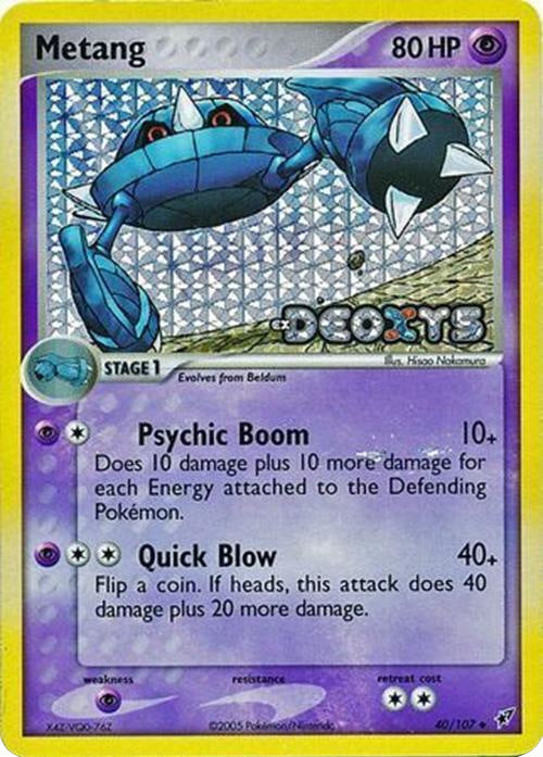 Metang (40/107) (Stamped) [EX: Deoxys] | Jomio and Rueliete's Cards and Comics