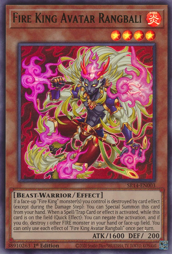 Fire King Avatar Rangbali [SR14-EN003] Ultra Rare | Jomio and Rueliete's Cards and Comics