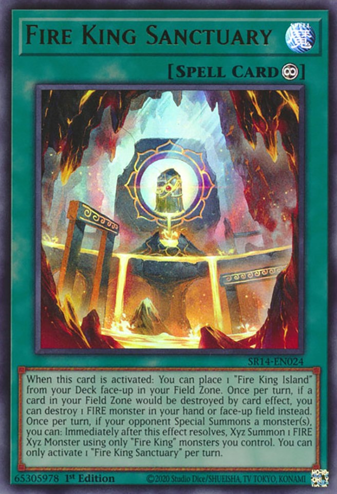 Fire King Sanctuary [SR14-EN024] Ultra Rare | Jomio and Rueliete's Cards and Comics