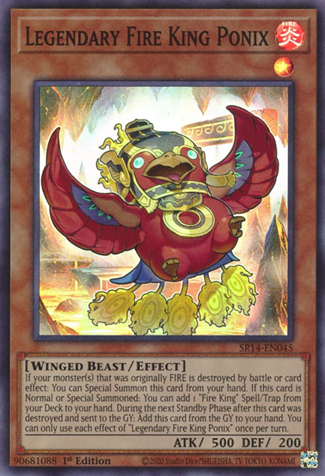 Legendary Fire King Ponix [SR14-EN045] Super Rare | Jomio and Rueliete's Cards and Comics