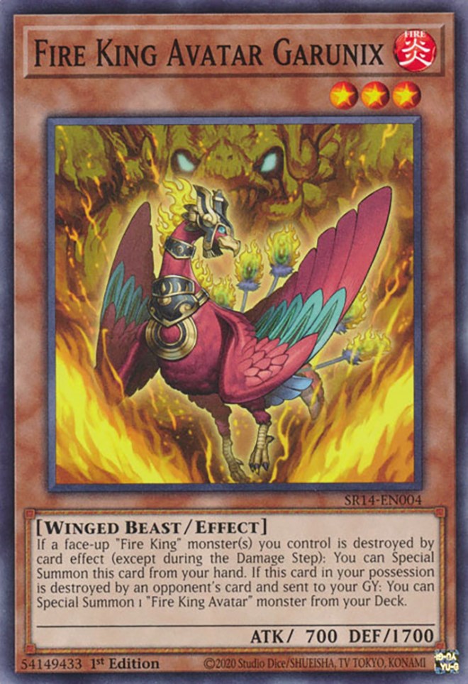 Fire King Avatar Garunix [SR14-EN004] Common | Jomio and Rueliete's Cards and Comics