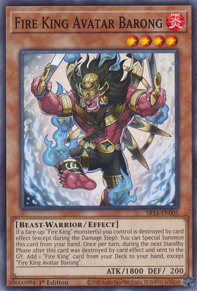 Fire King Avatar Barong [SR14-EN005] Common | Jomio and Rueliete's Cards and Comics