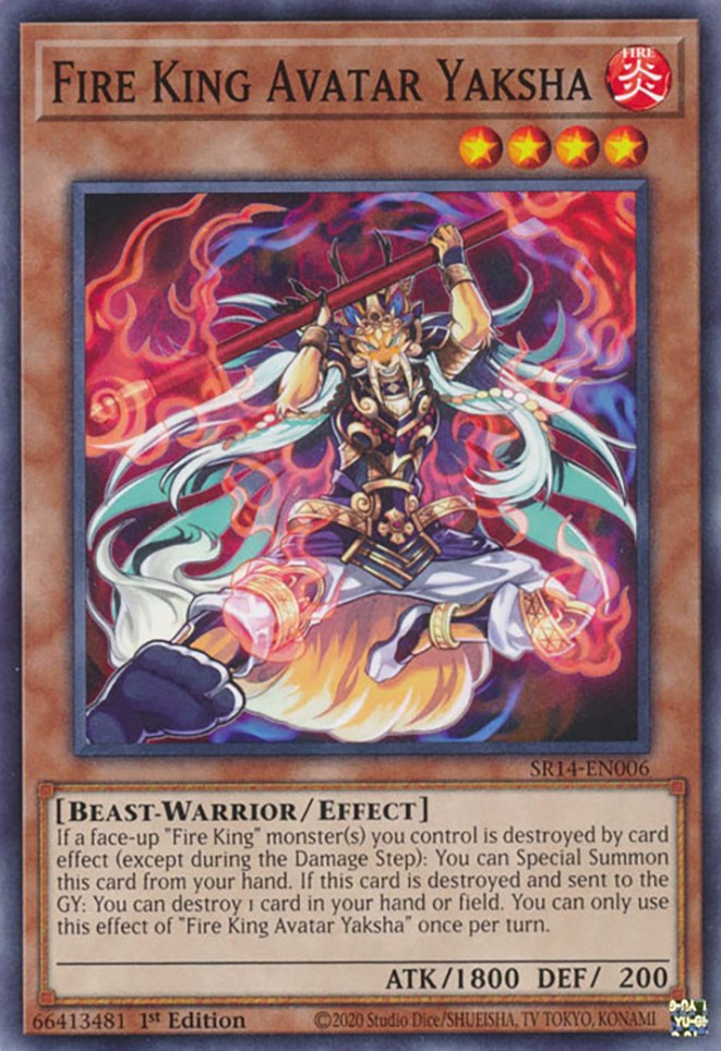 Fire King Avatar Yaksha [SR14-EN006] Common | Jomio and Rueliete's Cards and Comics
