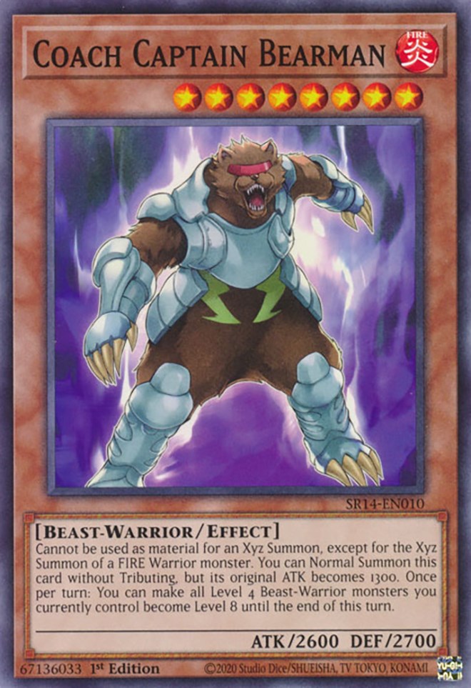 Coach Captain Bearman [SR14-EN010] Common | Jomio and Rueliete's Cards and Comics