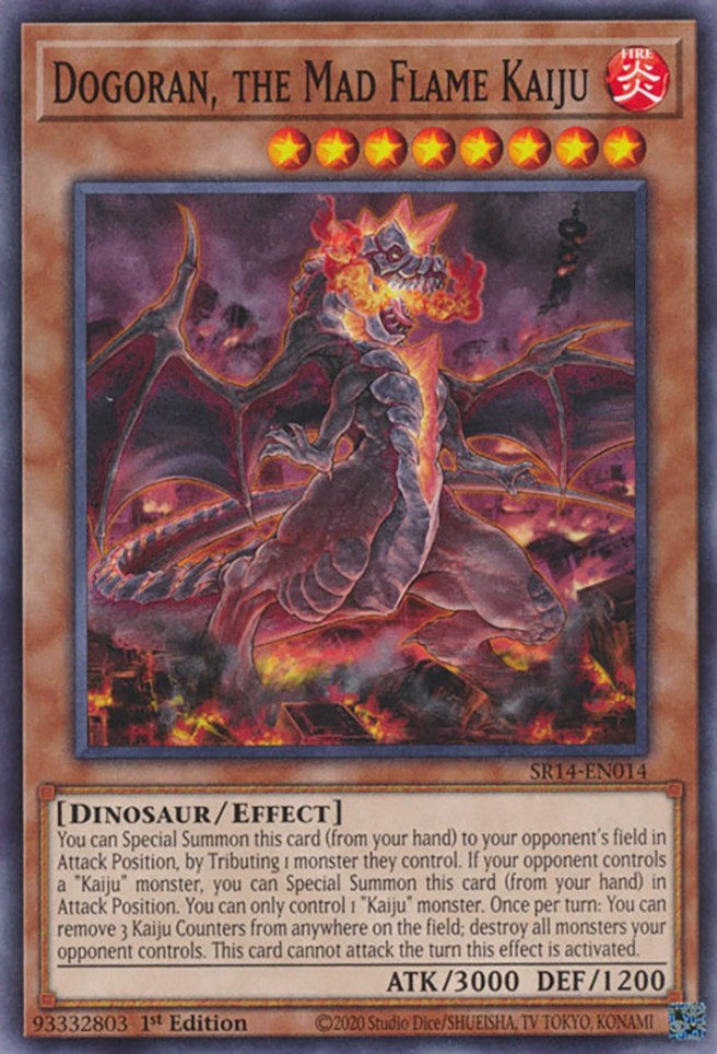 Dogoran, the Mad Flame Kaiju [SR14-EN014] Common | Jomio and Rueliete's Cards and Comics