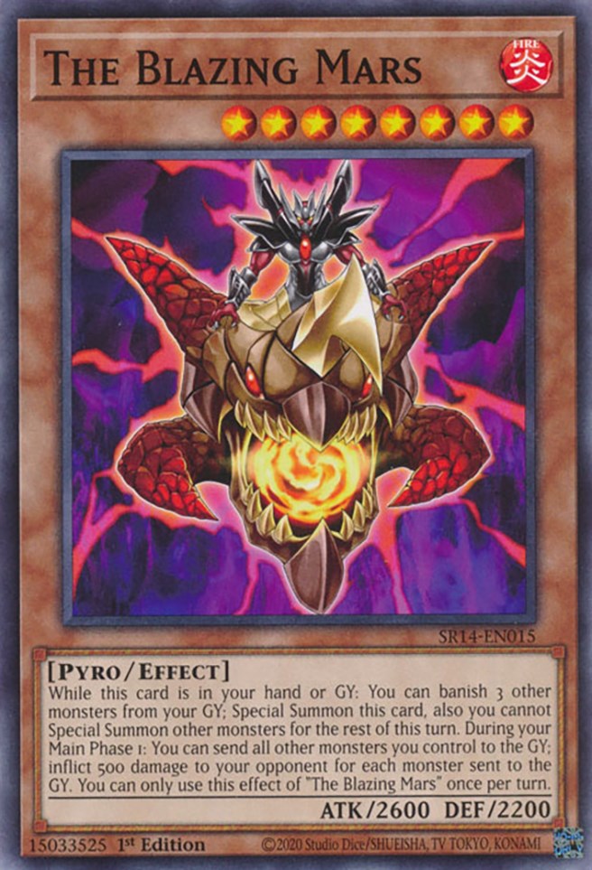 The Blazing Mars [SR14-EN015] Common | Jomio and Rueliete's Cards and Comics