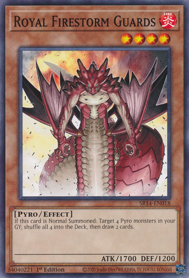 Royal Firestorm Guards [SR14-EN018] Common | Jomio and Rueliete's Cards and Comics