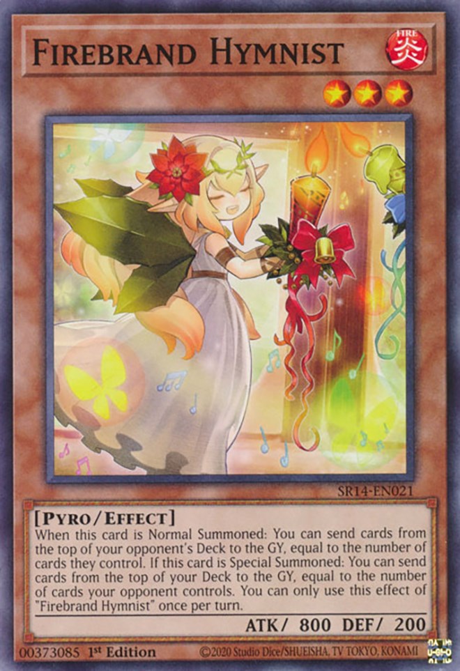 Firebrand Hymnist [SR14-EN021] Common | Jomio and Rueliete's Cards and Comics