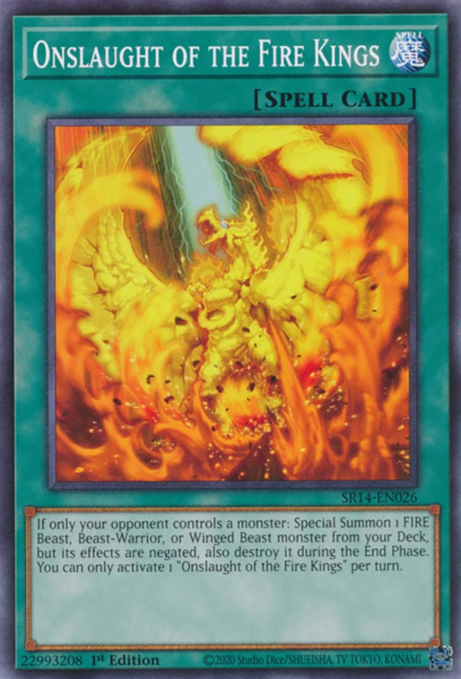 Onslaught of the Fire Kings [SR14-EN026] Common | Jomio and Rueliete's Cards and Comics