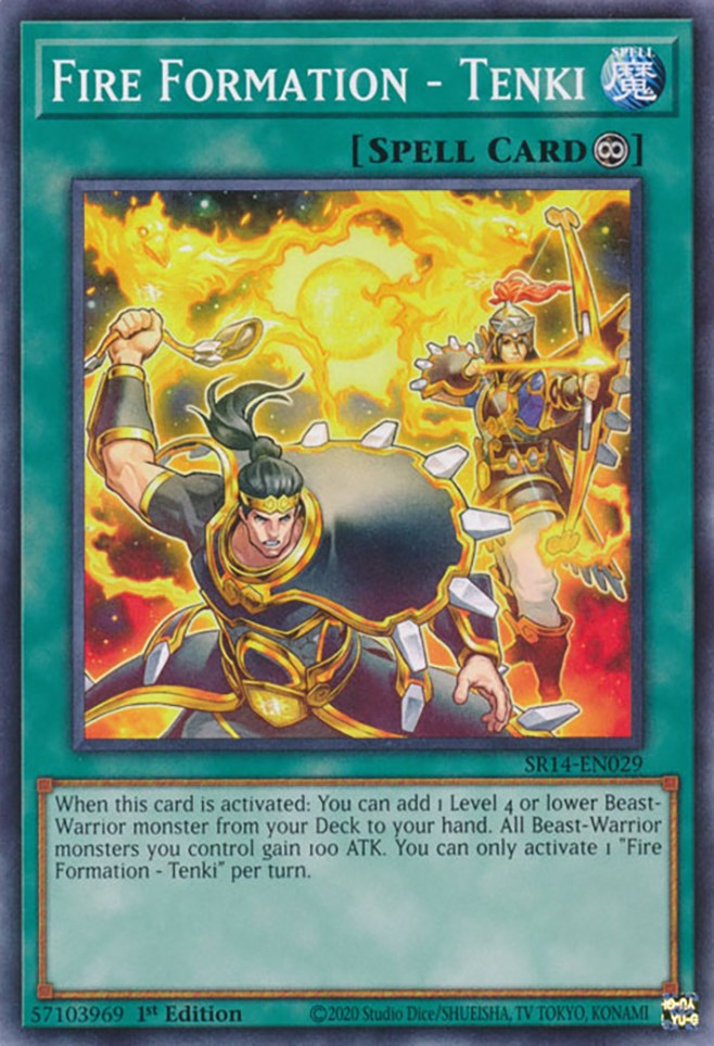Fire Formation - Tenki [SR14-EN029] Common | Jomio and Rueliete's Cards and Comics