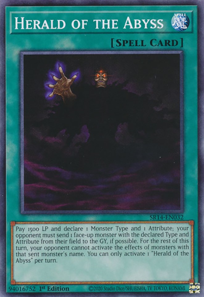 Herald of the Abyss [SR14-EN032] Common | Jomio and Rueliete's Cards and Comics