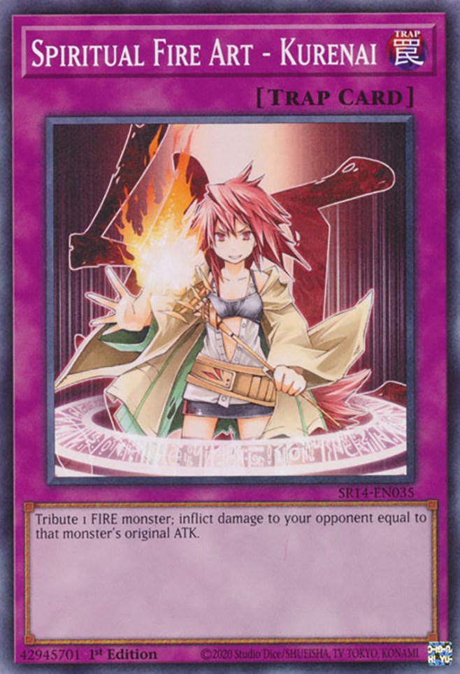 Spiritual Fire Art - Kurenai [SR14-EN035] Common | Jomio and Rueliete's Cards and Comics