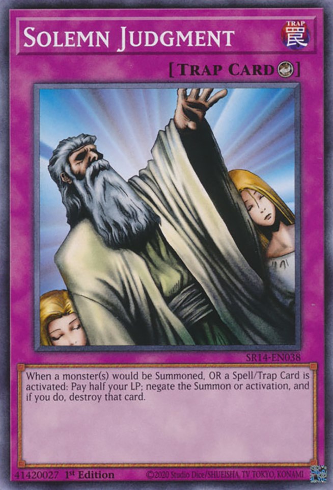Solemn Judgment [SR14-EN038] Common | Jomio and Rueliete's Cards and Comics