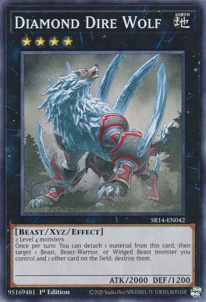 Diamond Dire Wolf [SR14-EN042] Common | Jomio and Rueliete's Cards and Comics