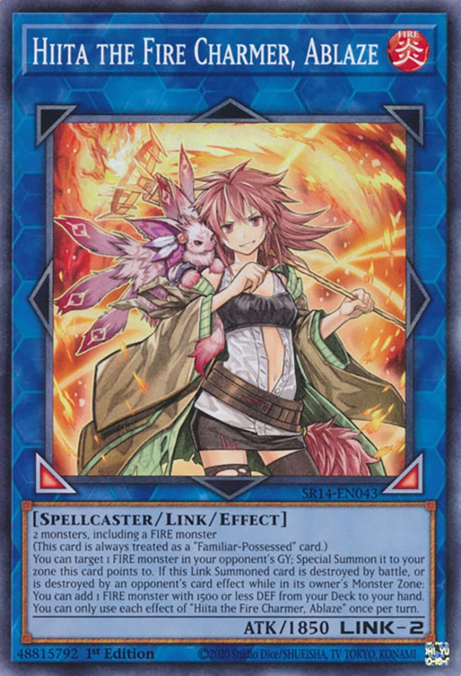 Hiita the Fire Charmer, Ablaze [SR14-EN043] Common | Jomio and Rueliete's Cards and Comics
