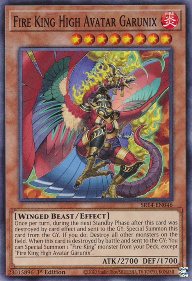 Fire King High Avatar Garunix [SR14-EN046] Common | Jomio and Rueliete's Cards and Comics