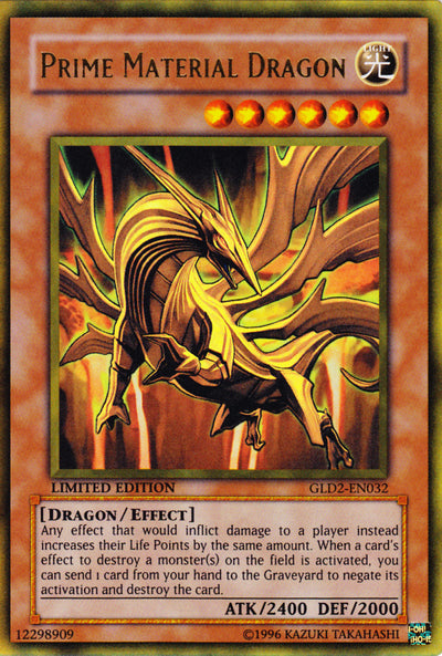 Prime Material Dragon [GLD2-EN032] Ultra Rare | Jomio and Rueliete's Cards and Comics