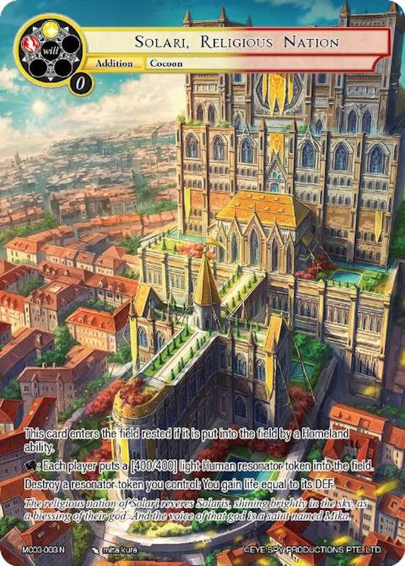 Solari, Religious Nation (MC03-003) [Memoria Collection 03] | Jomio and Rueliete's Cards and Comics