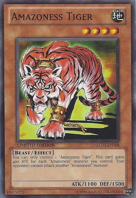 Amazoness Tiger [GLD3-EN008] Common | Jomio and Rueliete's Cards and Comics