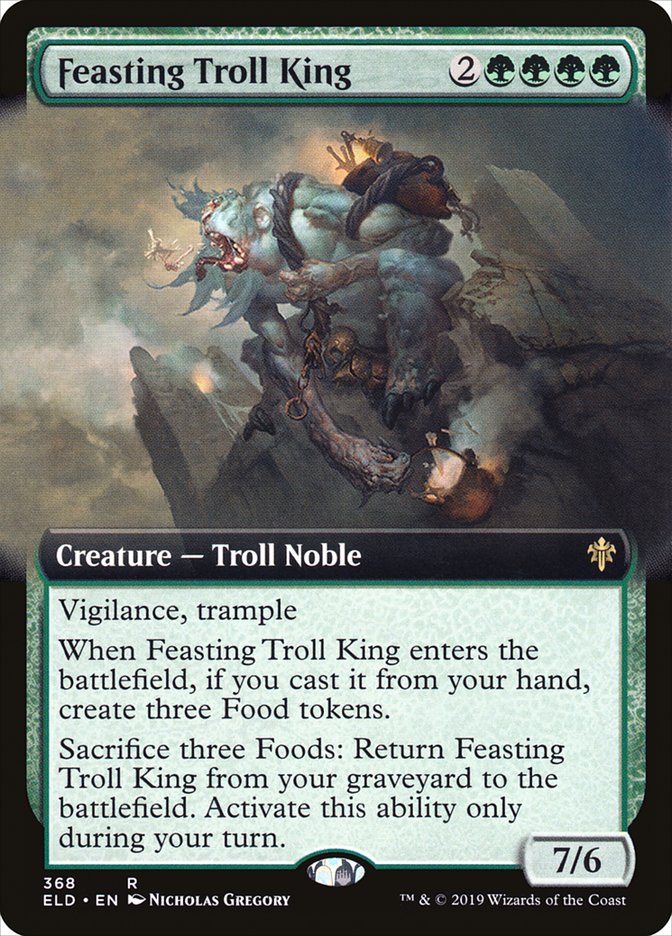 Feasting Troll King (Extended Art) [Throne of Eldraine] | Jomio and Rueliete's Cards and Comics